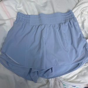 Lululemon High Rise Blue Linen Hotty Hot